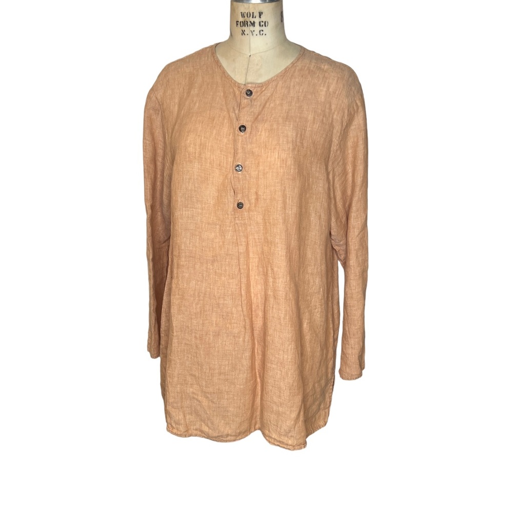 CP Shades peach linen top